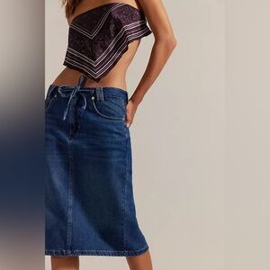 Free People We The Free Stella Denim Column
Skirt NWT , sz : 24